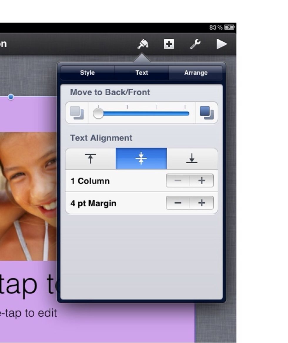 This will push the colour behind everything on your slide
