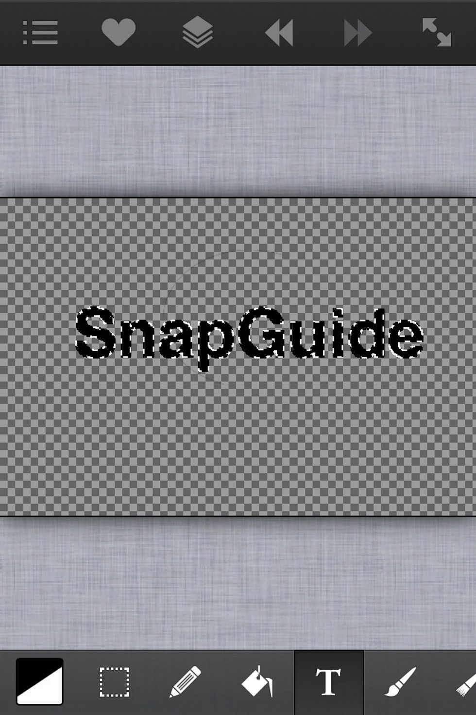 This will "select" the text.