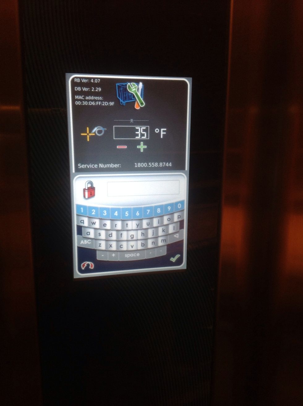 This will show you the probe temperature