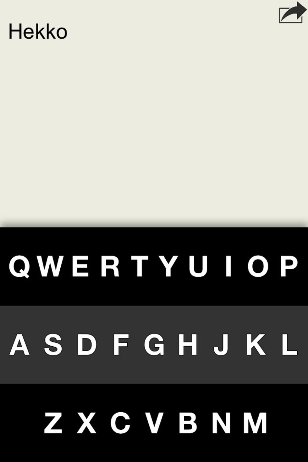 This works with impressive predictive text. Here I mis-typed the word "Hello".