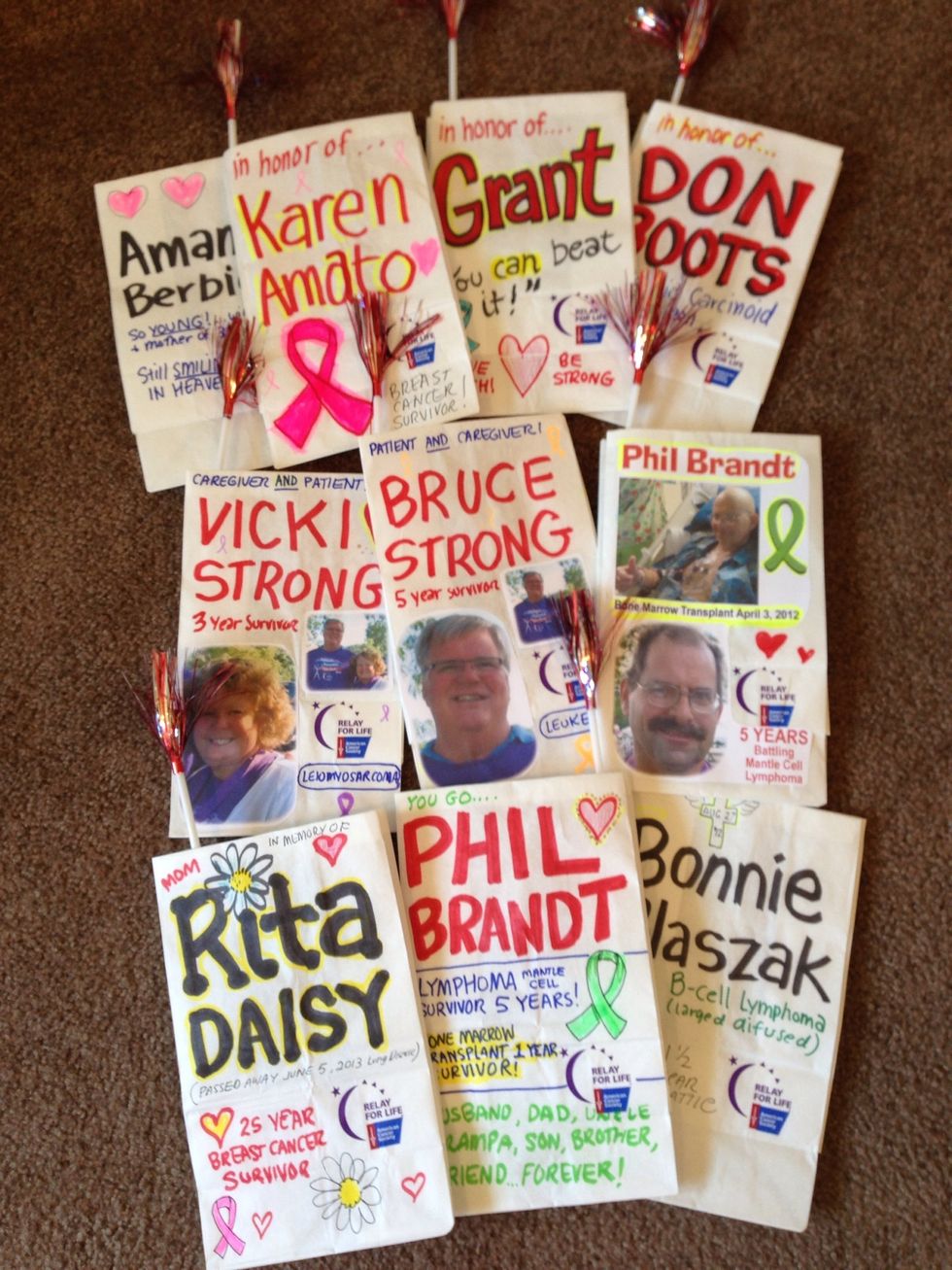 This year's all done and ready for our Relay!