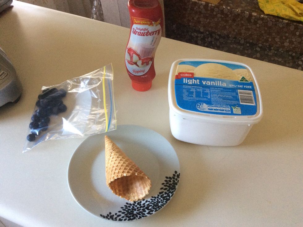 Those are the ingredients that I used to make my berry ice cream