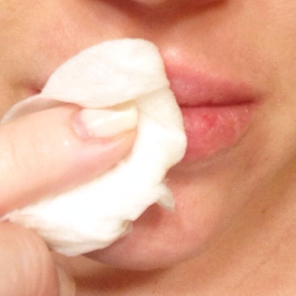 Though I ended up wiping it off with a wet paper towel.