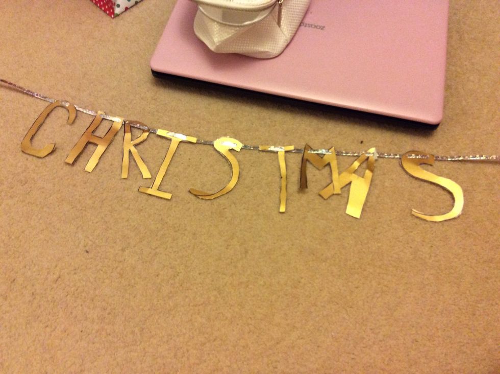 Thread ribbon through.