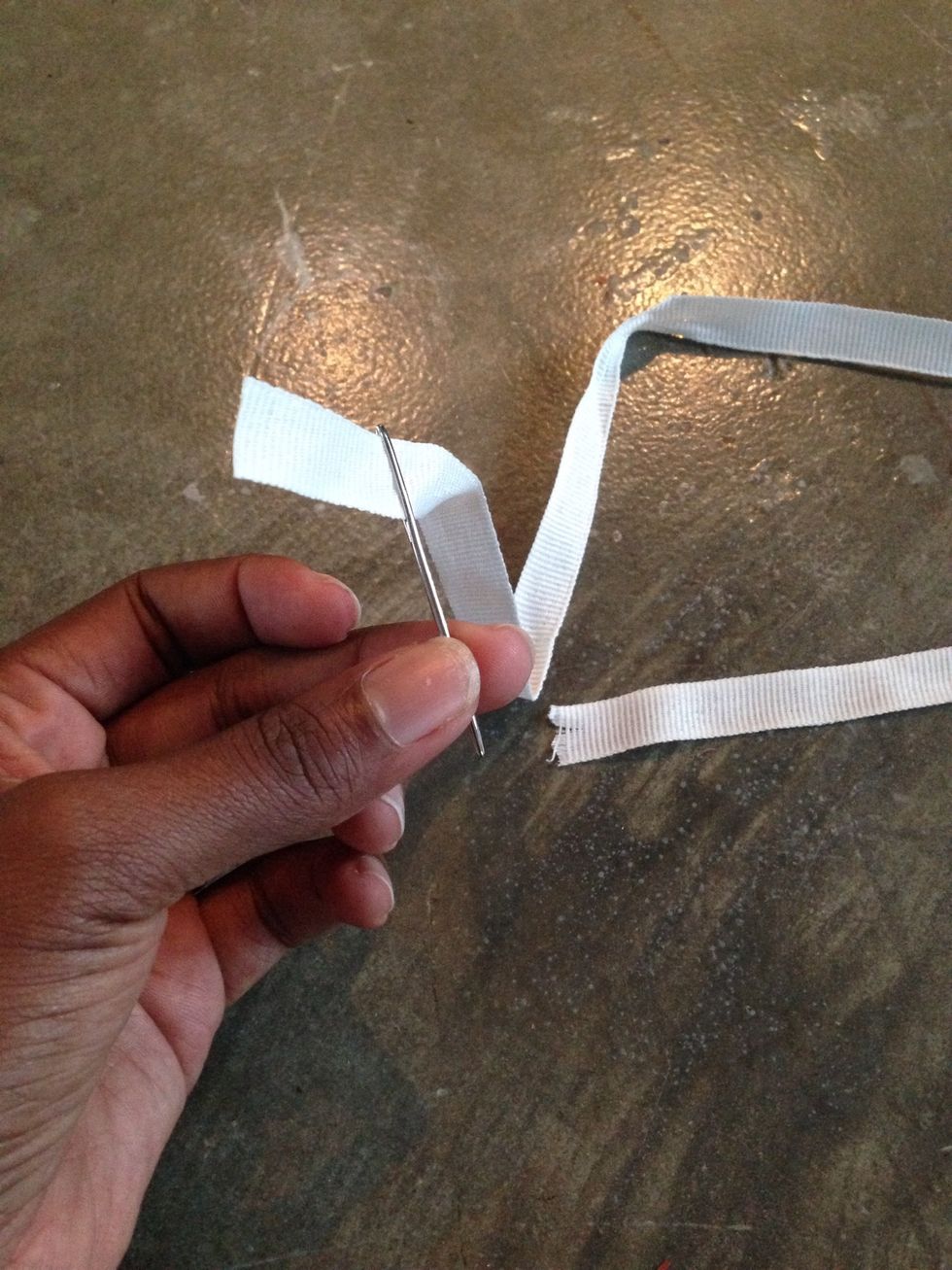 Thread the tapestry needle