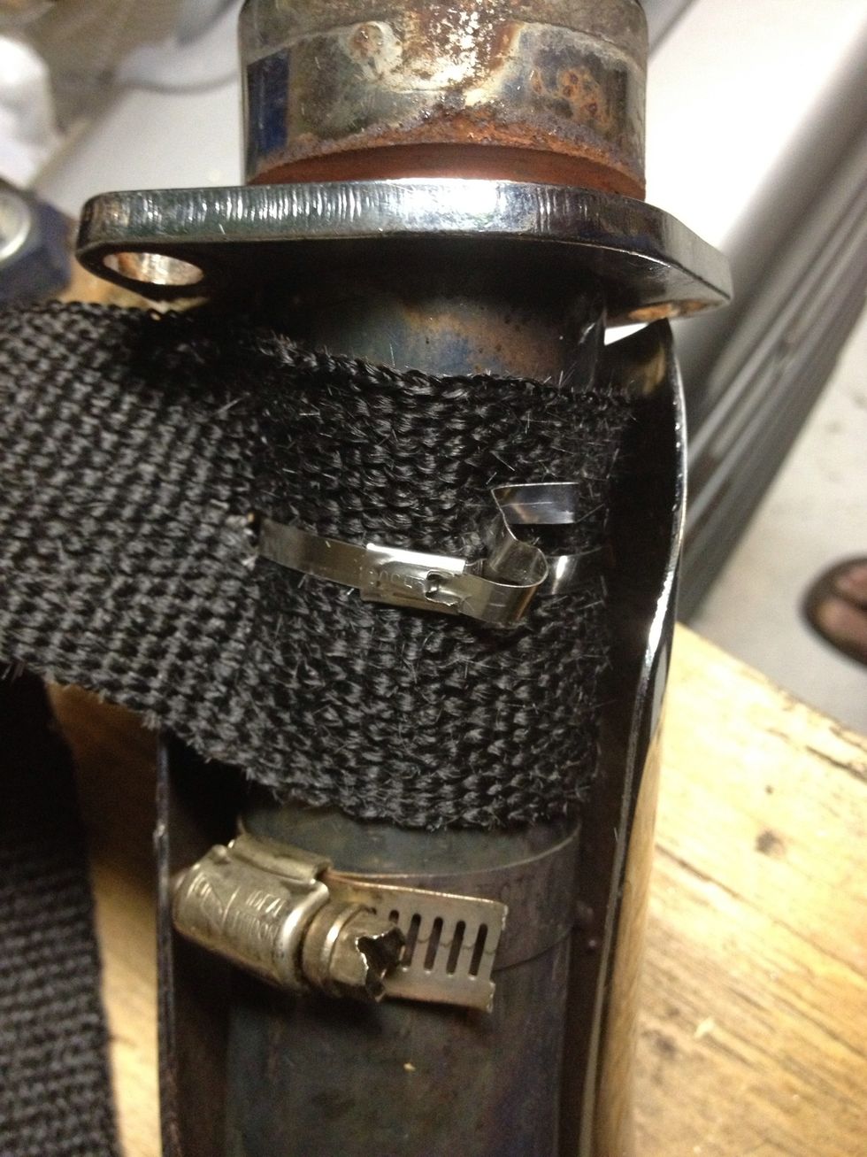 Threaded the ziptie through it and tightened down