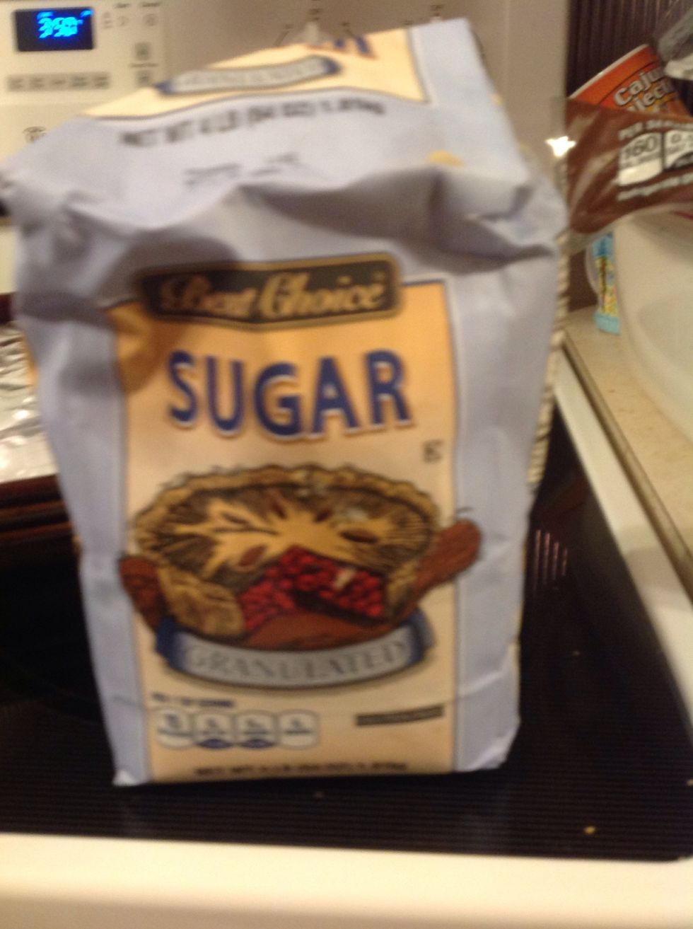 Three: Add 1 cup of sugar to the mixture.