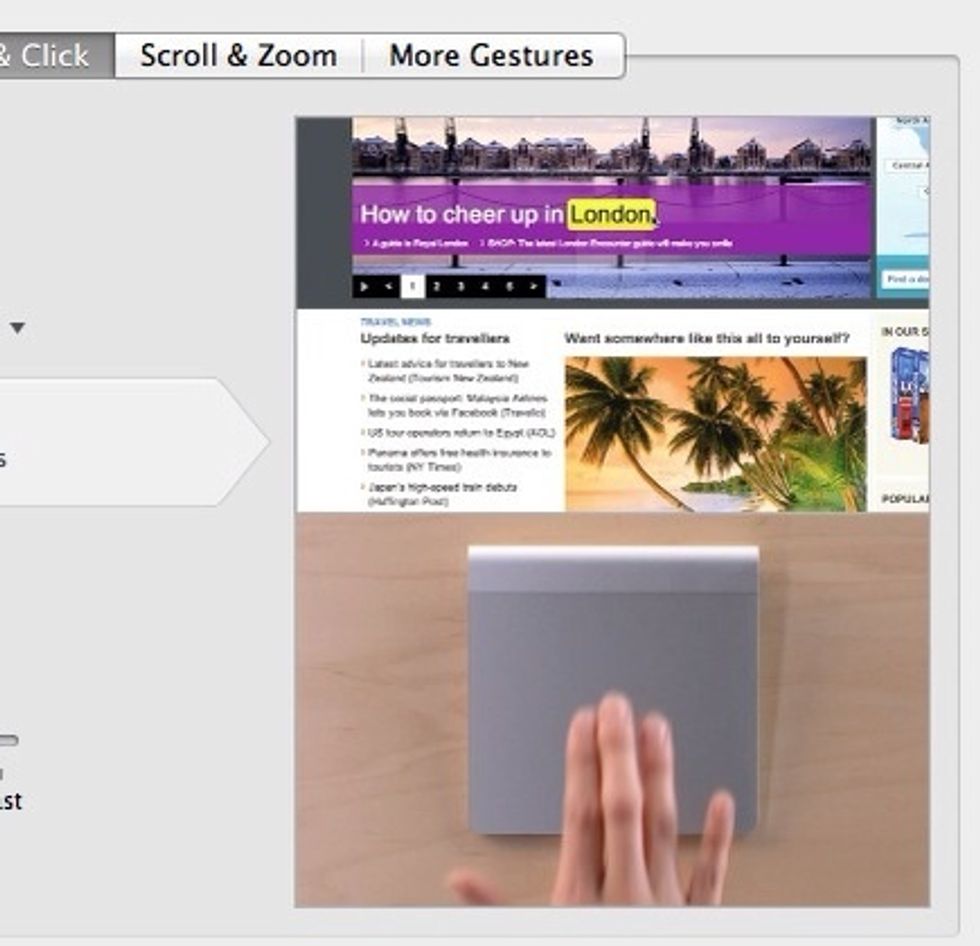 Three Finger Tap to define a word