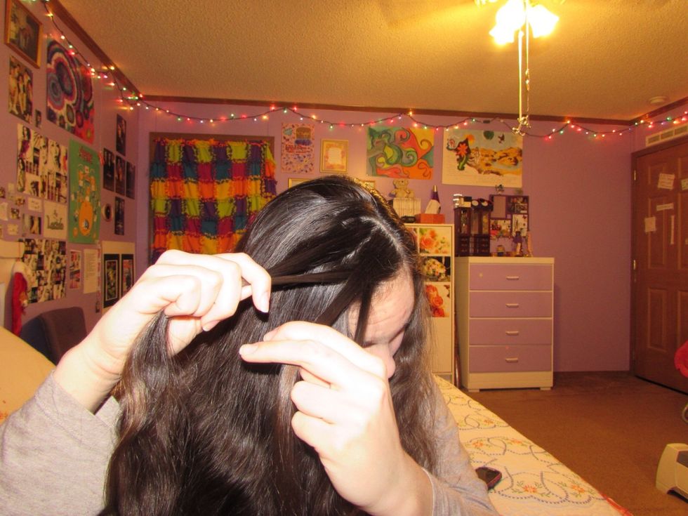 Three strand braid ONCE!