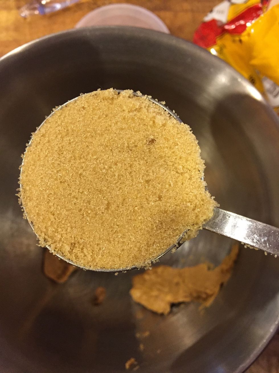 Throw in 2/3 cup brown sugar (make sure to pack it!)