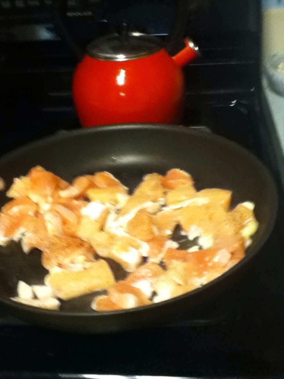 Throw it in. I mean literally, stand at the other end of the kitchen and just throw it. Do it or the recipe will fail and you will never return to never never land..