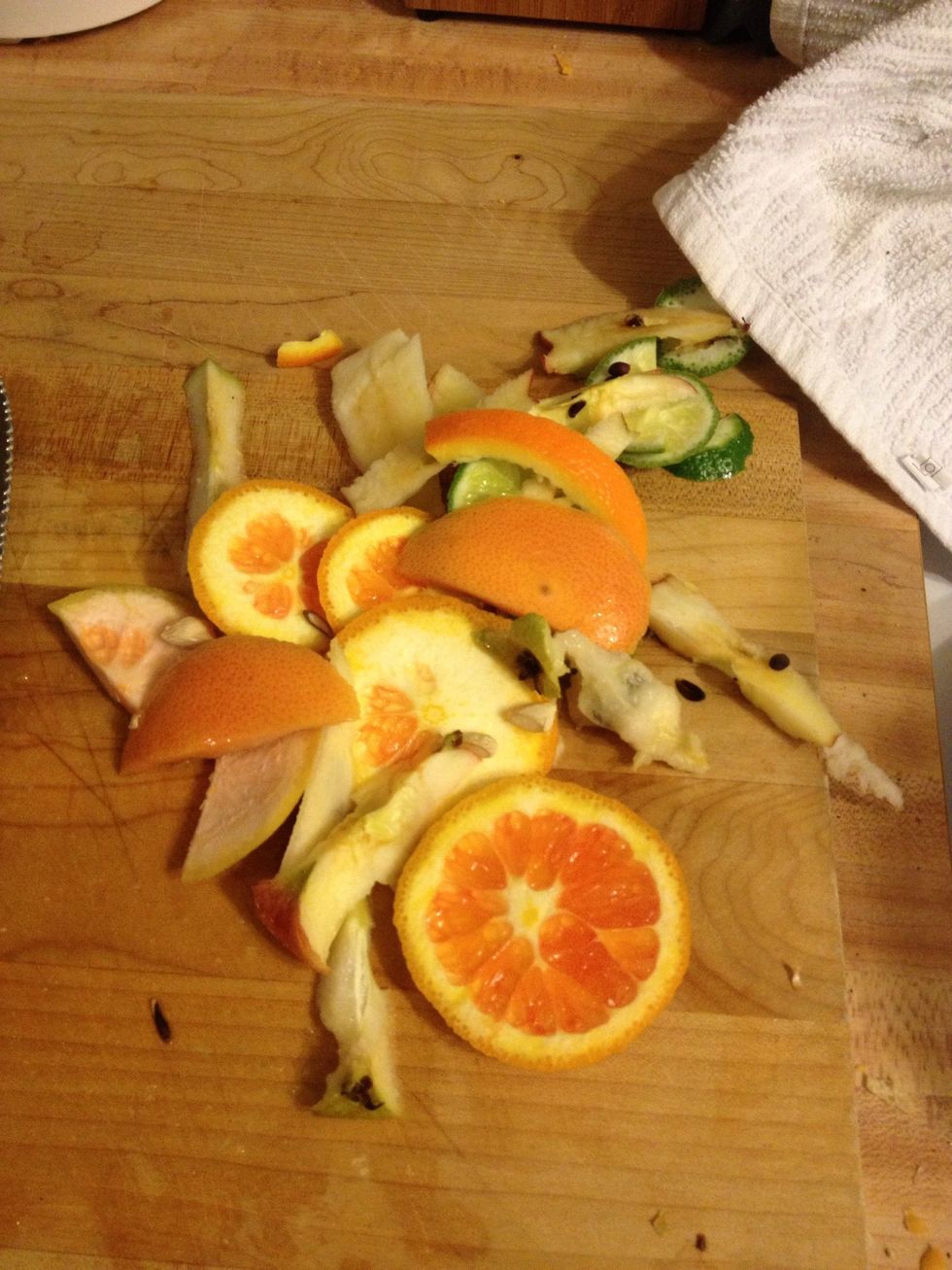 Throw out your fruit trash or make art! Jk!