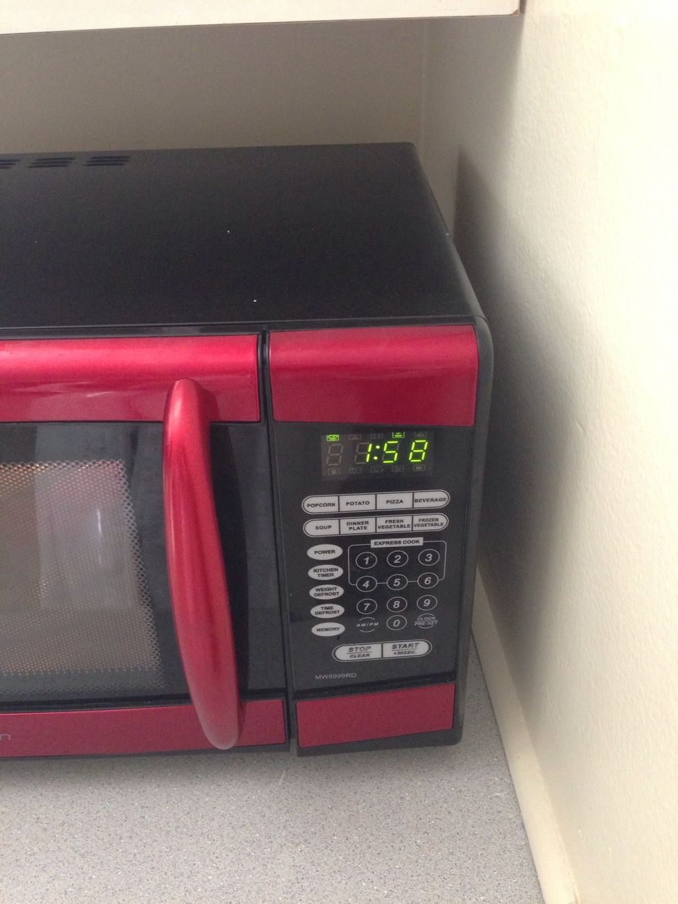 Throw the mixture into the microwave for 2 minutes.