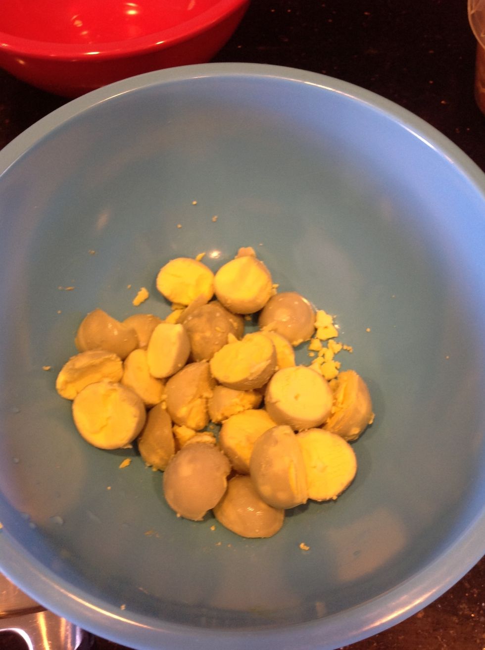 Throw yolks in a bowl