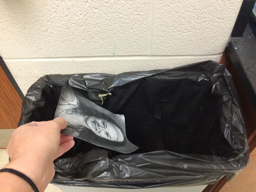 Throw your photo away.