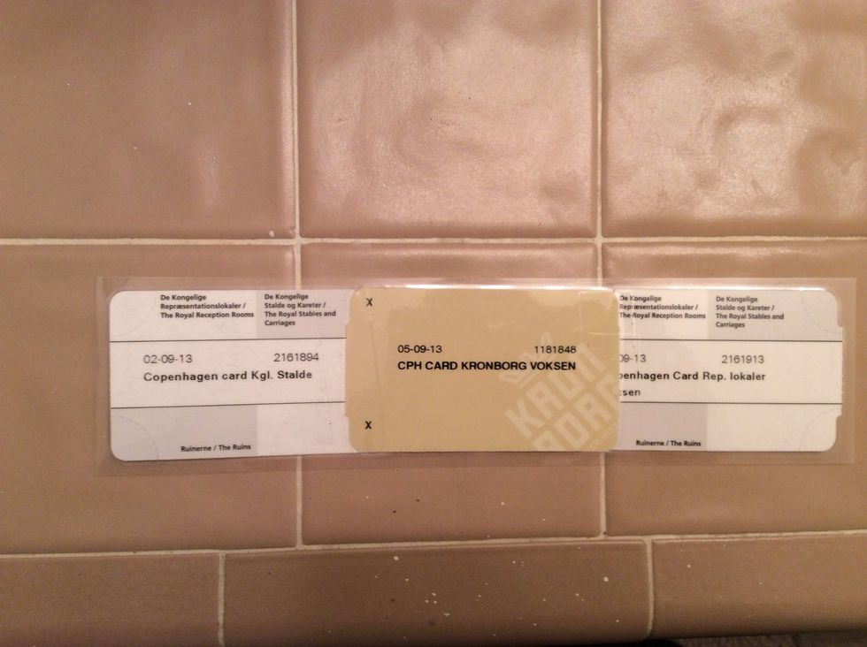 Ticket backs, taped (also already laminated here). Take prepared tickets to an office supply store, print shop, or FedEx and put through the laminating machine.