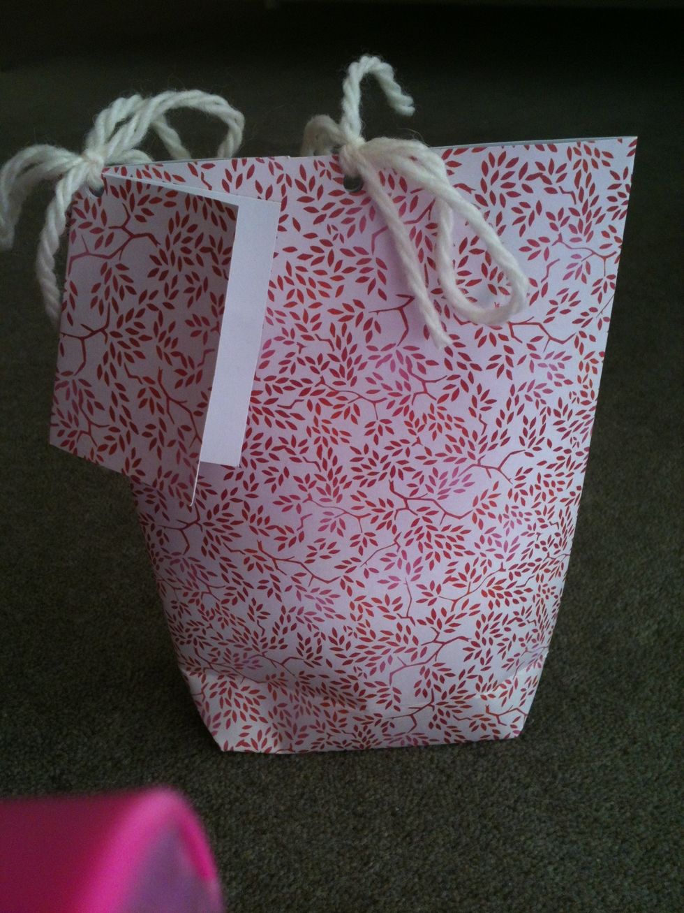 Tie a bow with string or ribbon whatever you want