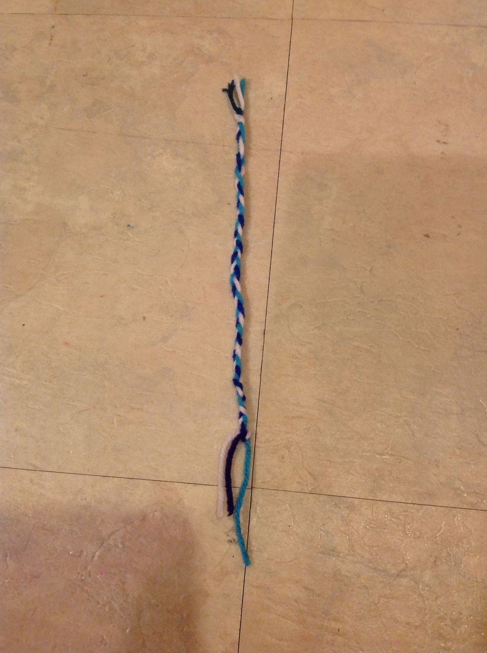 Tie a knot at each end