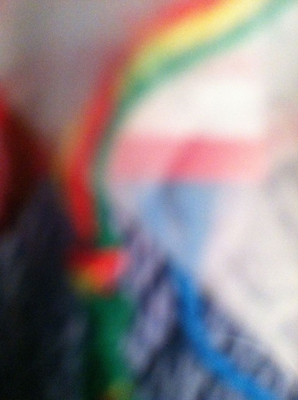 Tie a knot (blurry pic!)