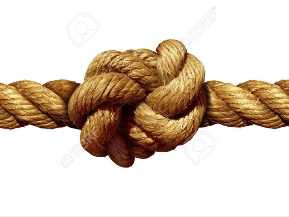 tie a knot for the end