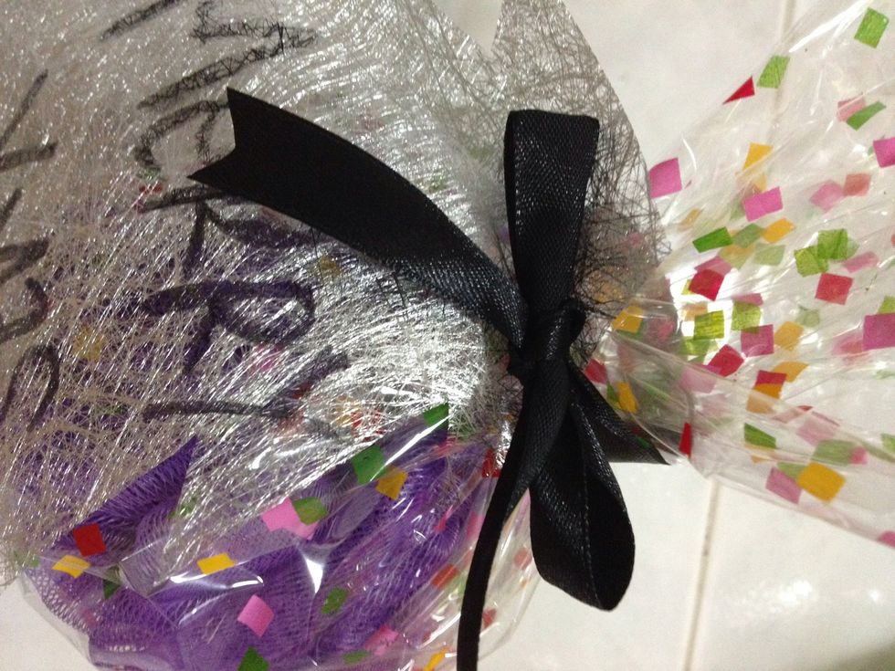 Tie a ribbon to finish up