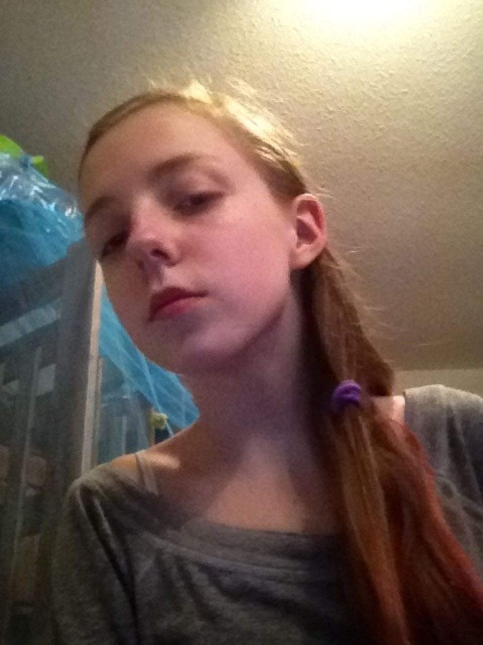 Tie it and pull out of the way