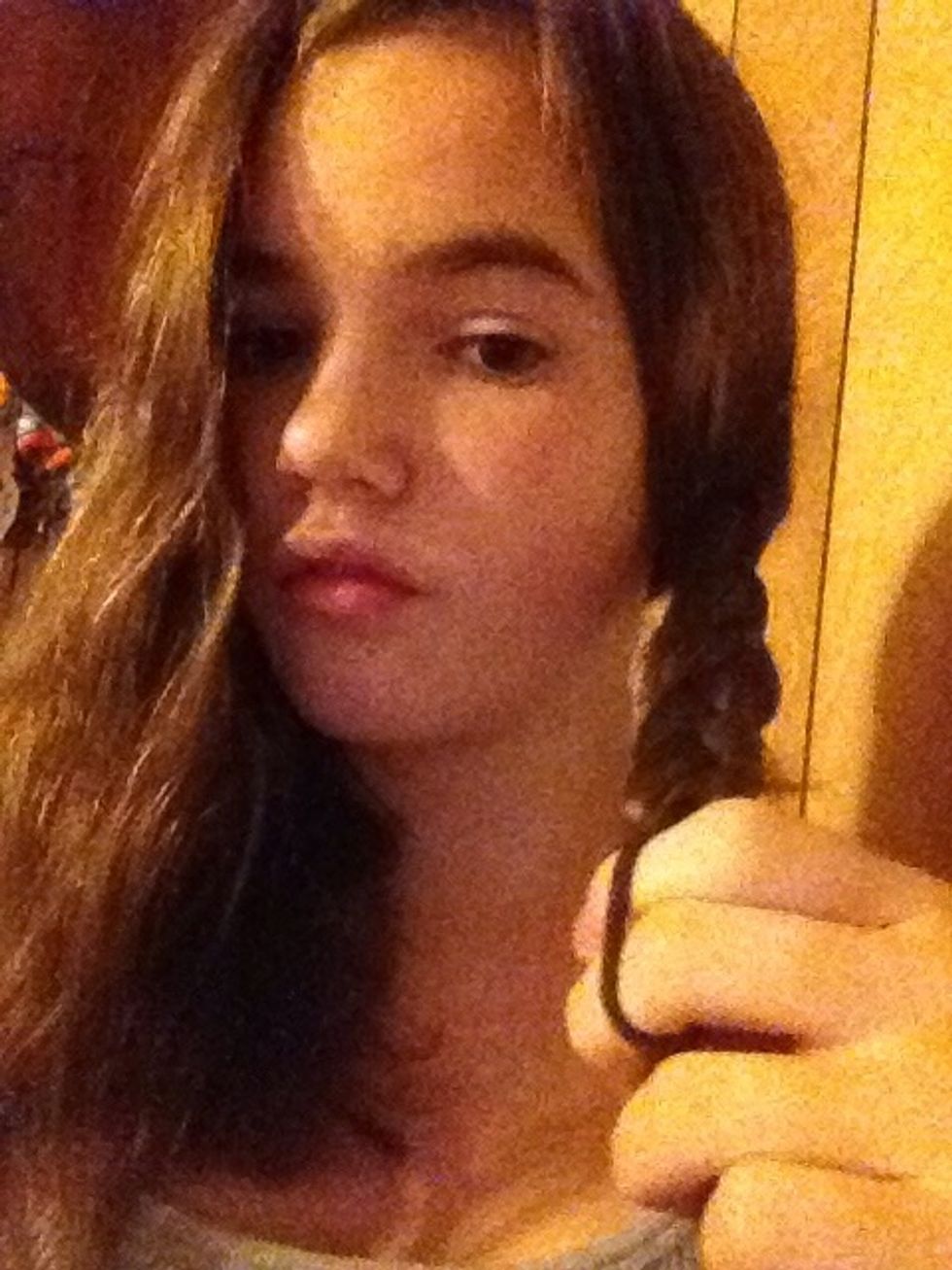 Tie it off at the bottom with an elastic hair tie