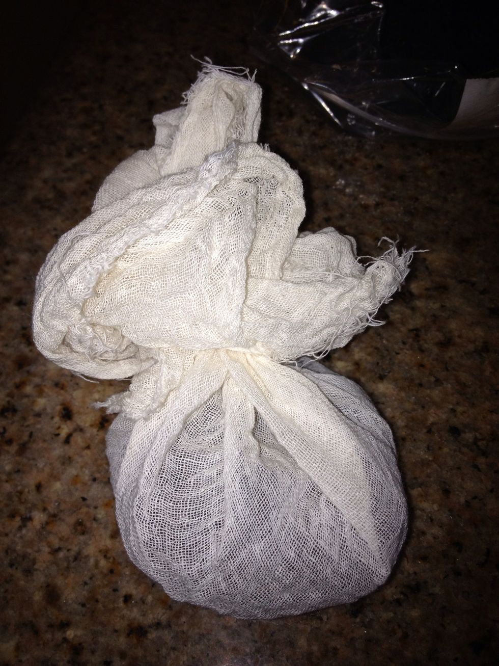 Tie it off, it's a mouthful.