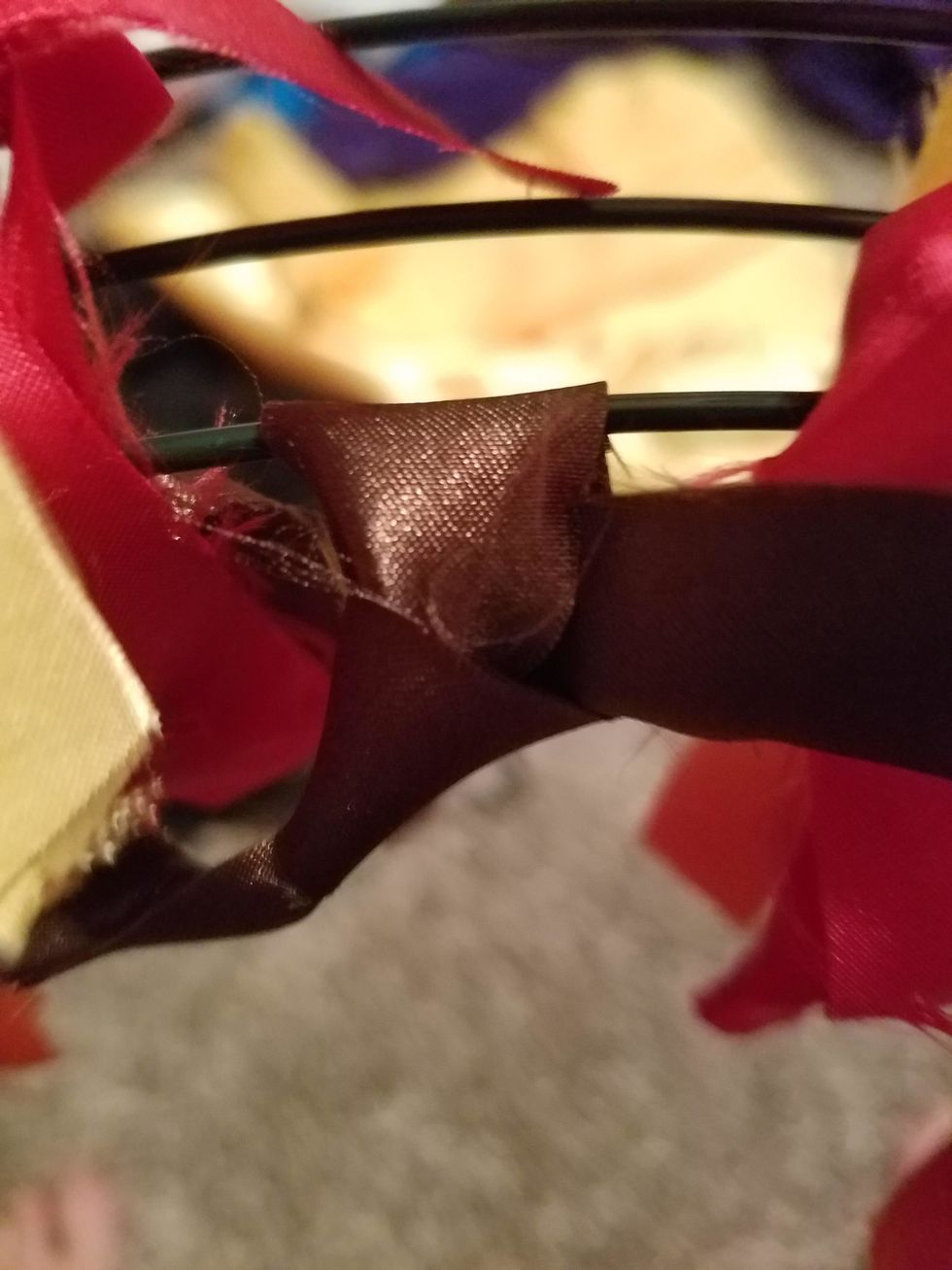 Tie the strip in a knot