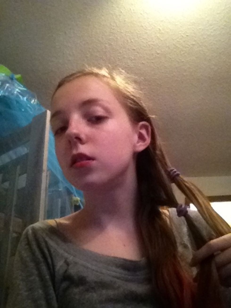 Tie the top section and pull it away as well