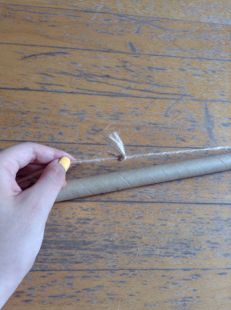 Tie the two ends together.