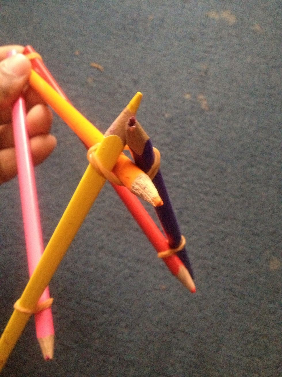 Tie to another pencil ...