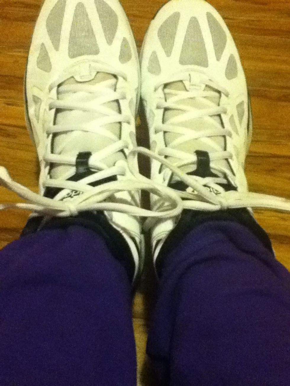 Tie your shoes tight.