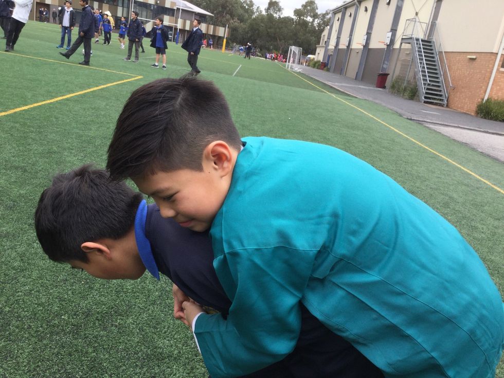 Tight hands so he doesn't escape