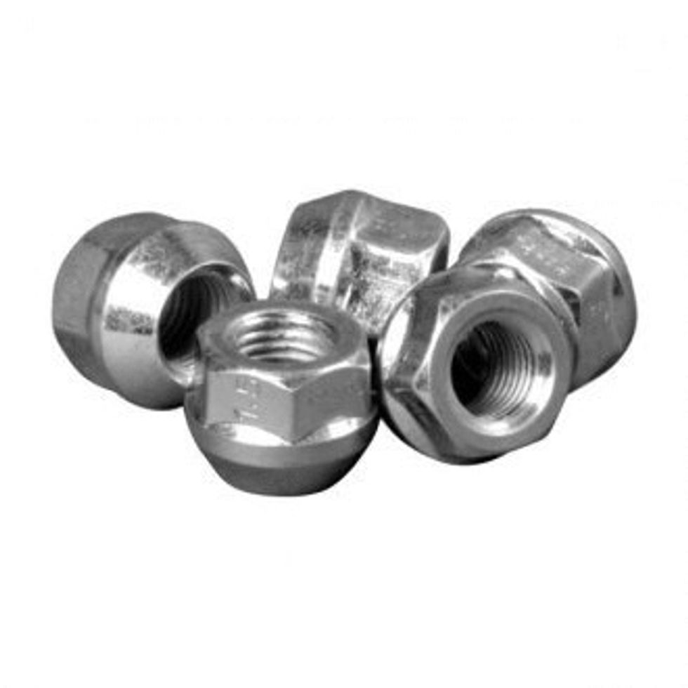 Tighten lug nuts on new wheel