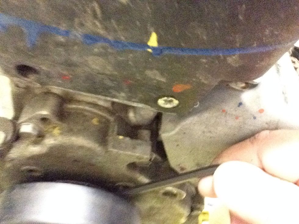 Tighten the set screws with an Allen wrench. The set screws are behind the clutch.