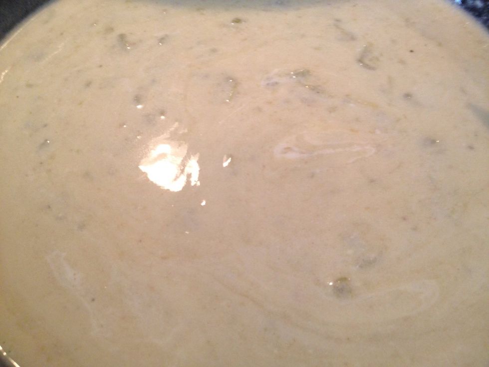 Til it looks like this. Let it cook for a few minutes.