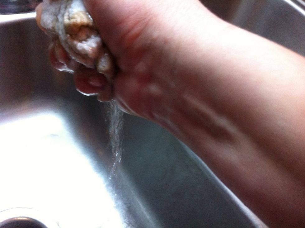 ...till water is clear.