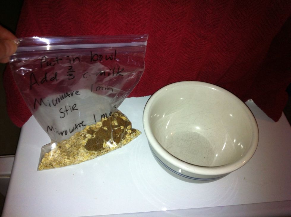 Time for Breakfast! Grab a bowl and a Baggie.