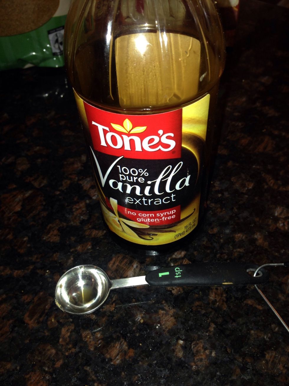 Time for the 1 tsp Vanilla Extract