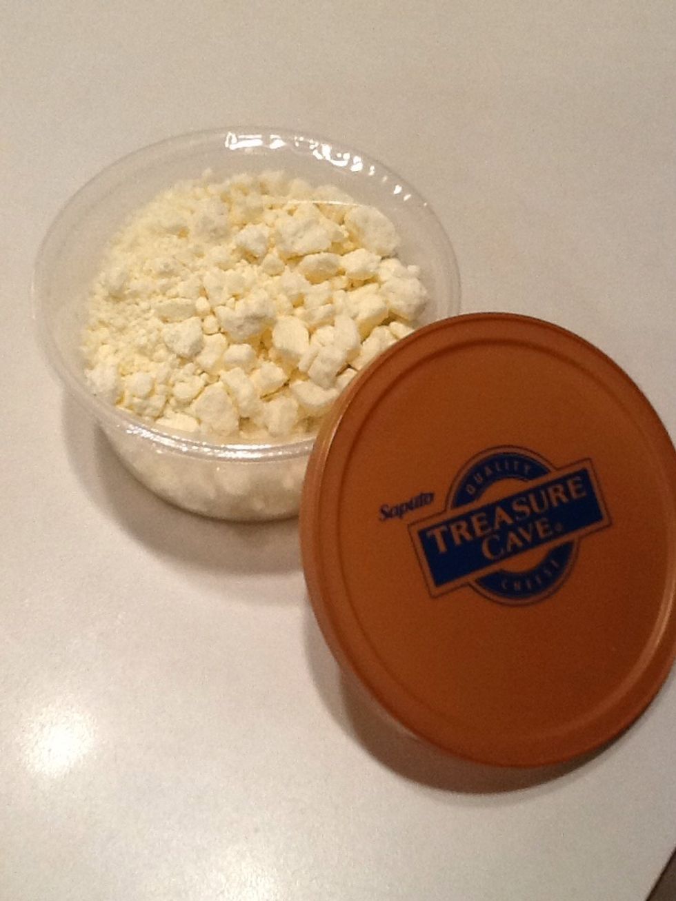 Time to add the feta cheese!
