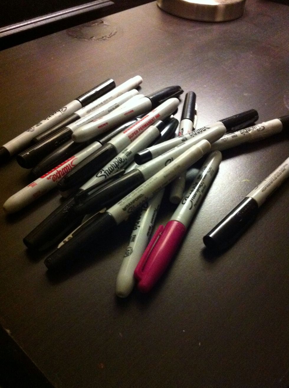 Time to crack out the Sharpies! As you can see, I have many hehehe