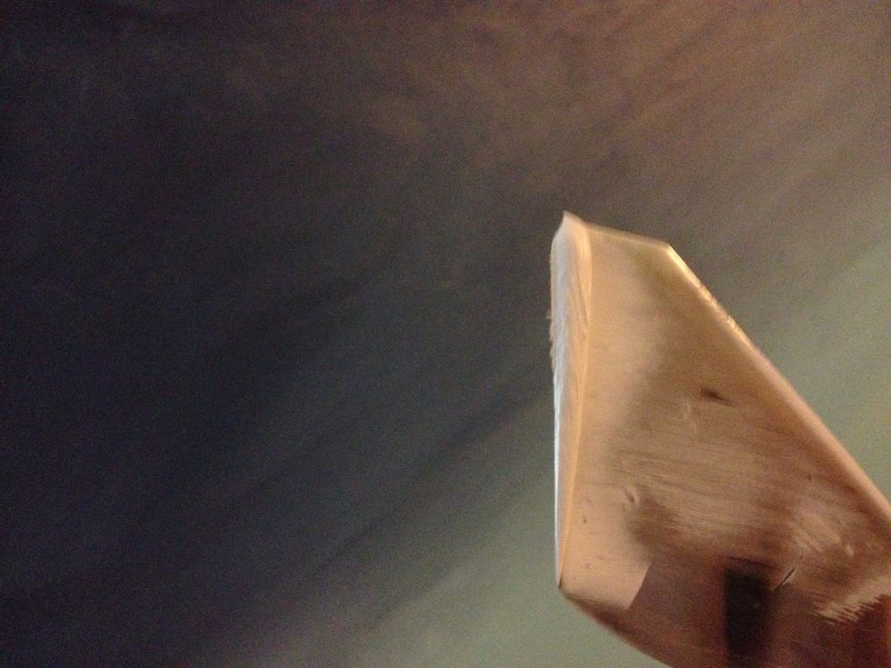 Time to create snow. Highlights first, get some white on the end of your knife.