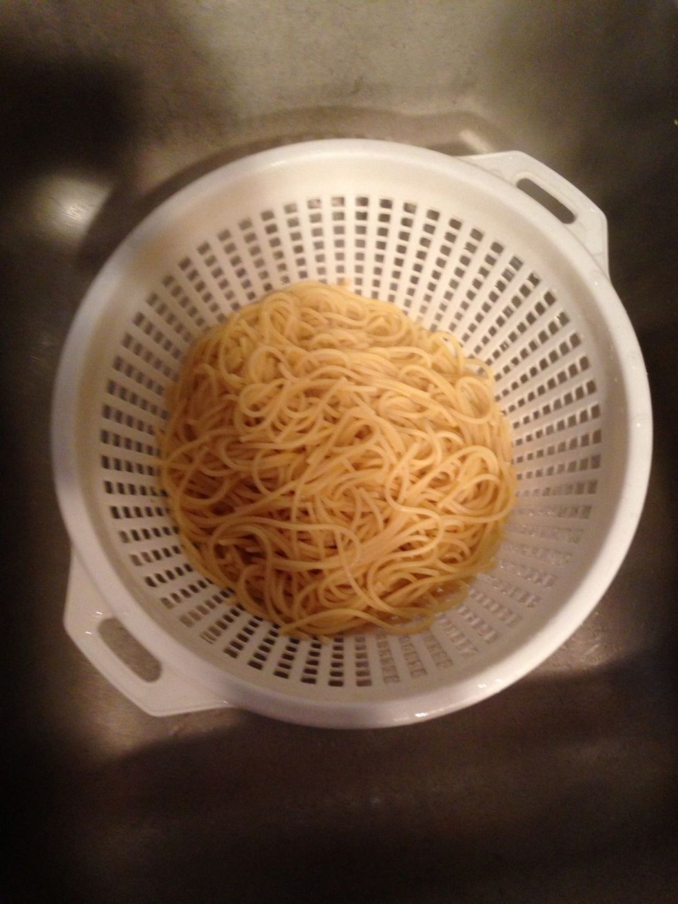 Time to Drain cooked pasta
