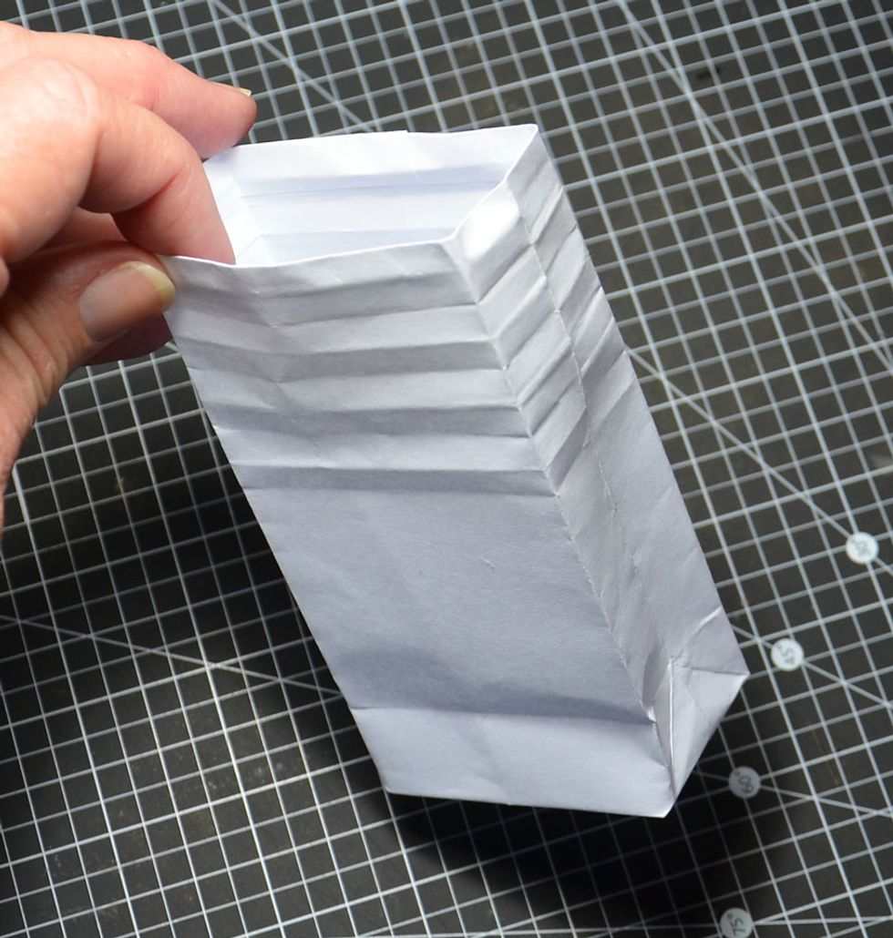 Time to open out the bag.