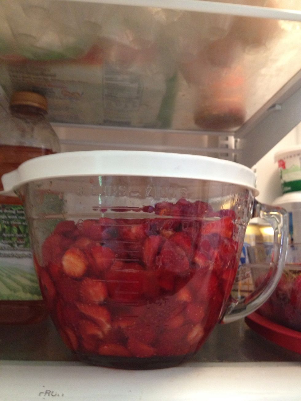Time to put in the refrigerator for at least 30 minutes to an hour.