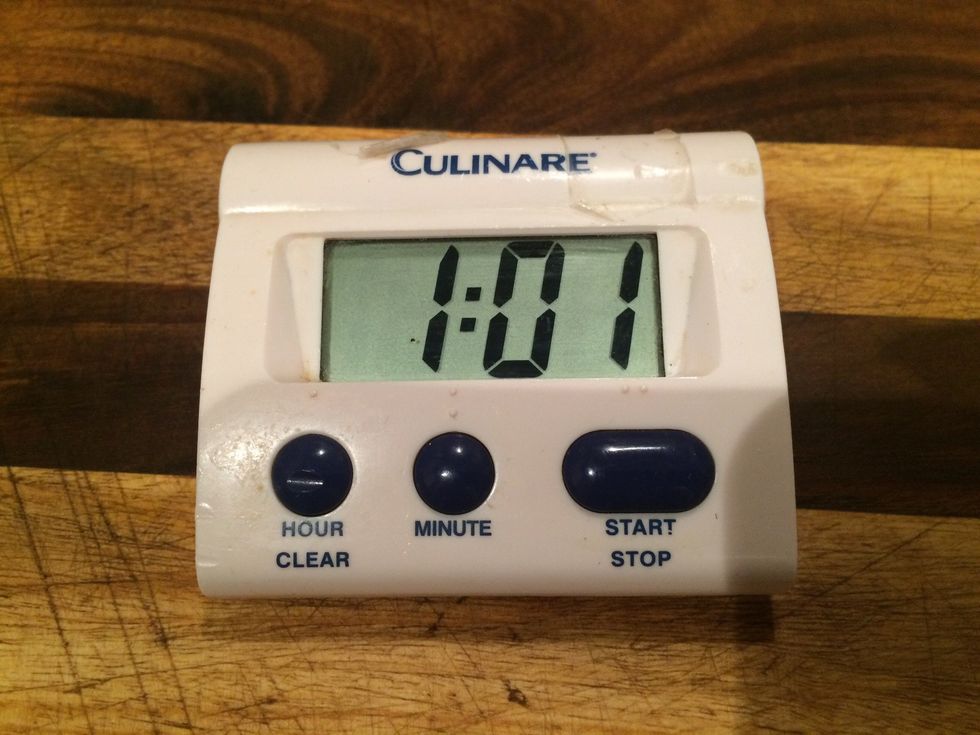 Timer on for an hour