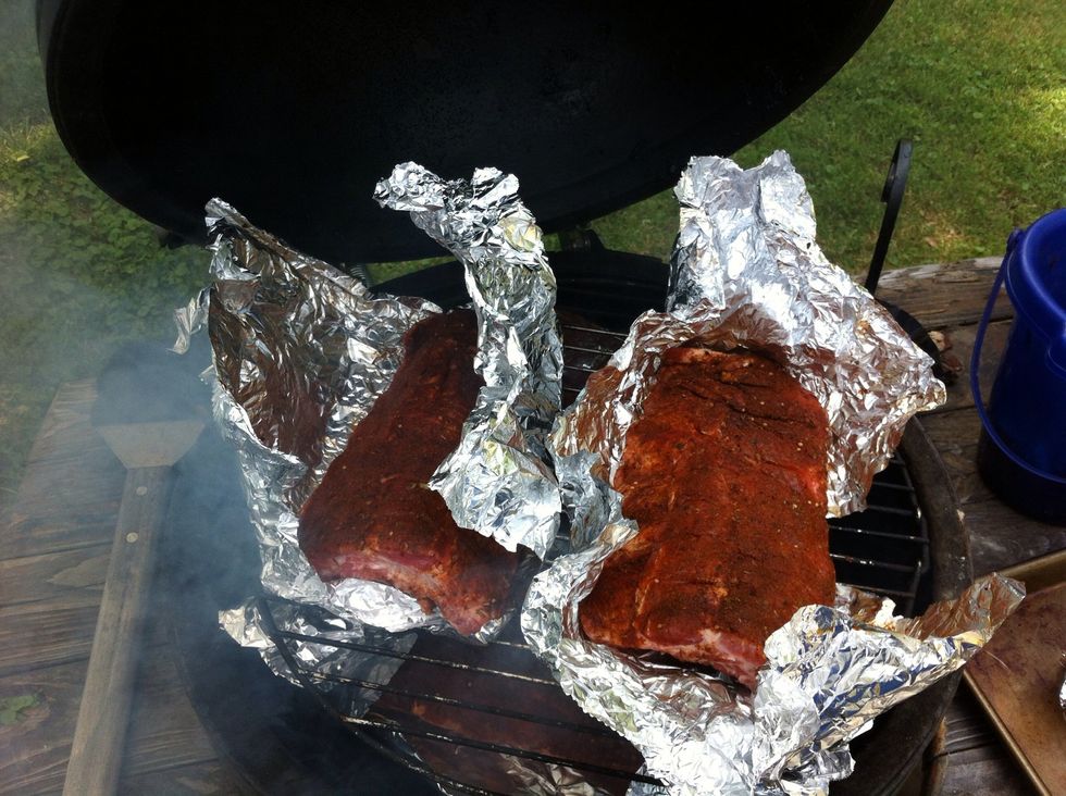 Tin foil open the first hour.