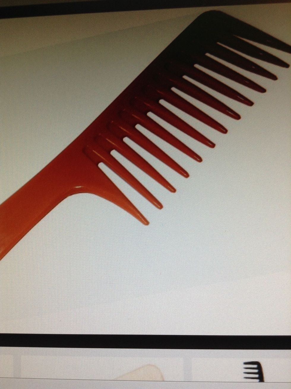Tip 4- Use a wide tooth comb!! It makes your hair straighter! But the secret is, is to brush from the bottom up. So you grab your hair and brush the bottom first and then work your way up!