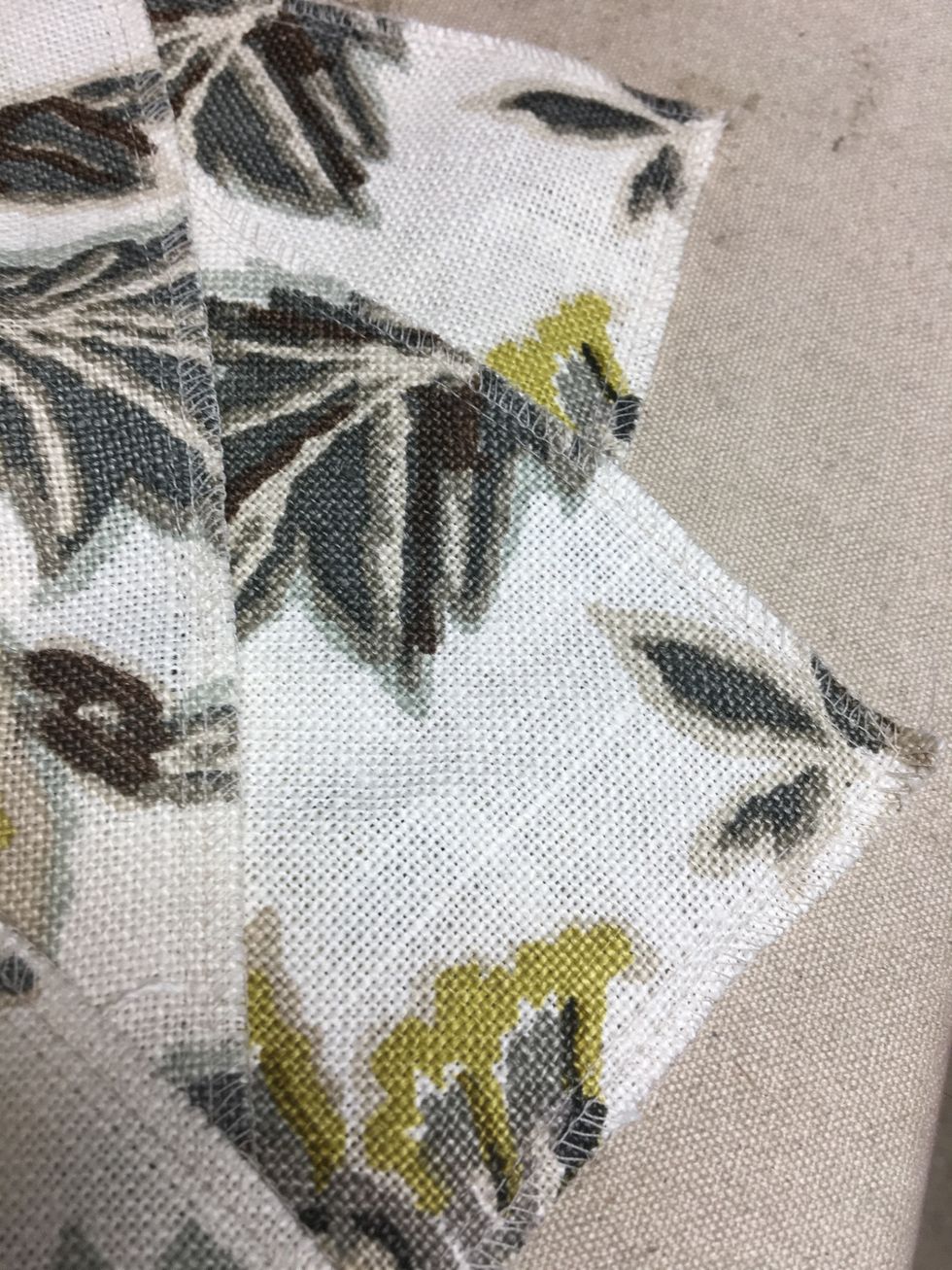 Tip:  At this point we serge around all raw edges of PILLOW FRONTS and BACKS.  It makes the job so much neater - inside and out !